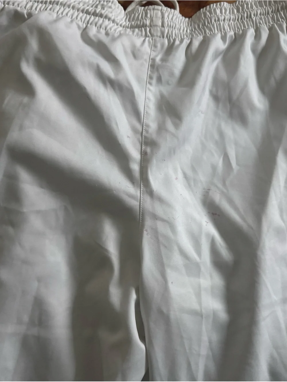 fresno state Nike Men’s White Athletic Pants with Swoosh
